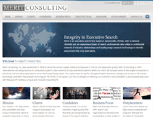 Tablet Screenshot of meritconsult.com